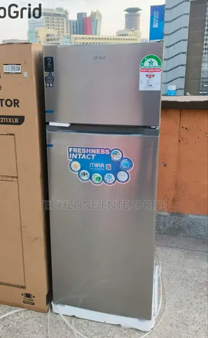 Mika 211 Litres Top Mount Freezer Double Door Refrigerator 