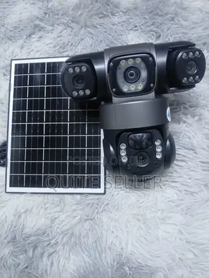 Wall Mount V380 Triple Lens CCTV Solar Energy 4g Simcard