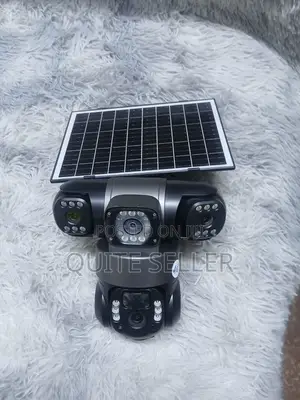 Waterproof 3lens Camera Solar PTZ CCTV 4g Wireless V380 Came