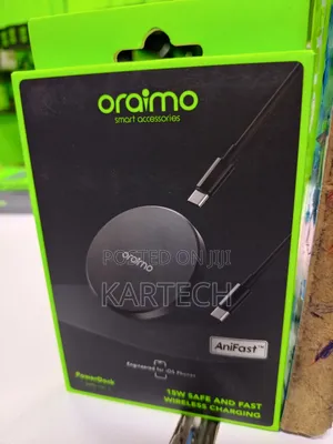 Oraimo Powerdock 15w Magnetic Wireless Charging Pad.