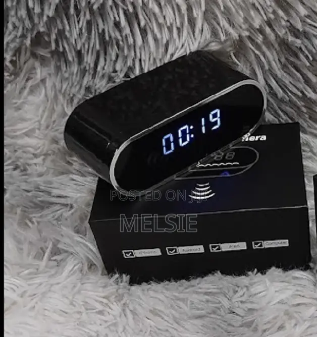 1080p Hd Mini Table Clock Camera Wireless Secret Micro Cam