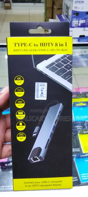 Type C 8 In1 to HDTV Adapter Uhd