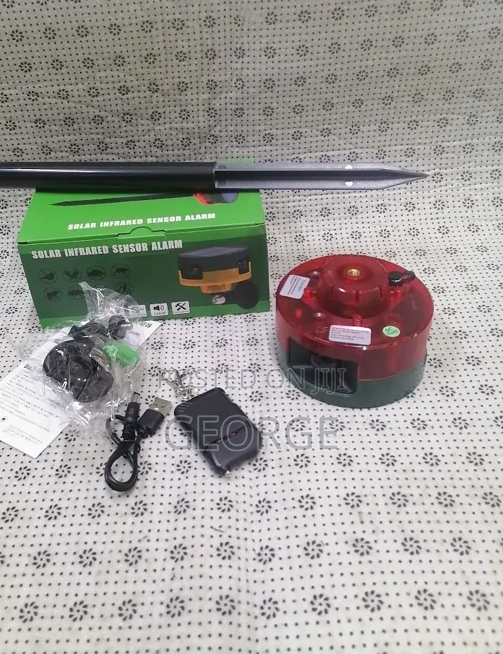 Home Siren>> Solar Alarm With Infrared Motion Sensor