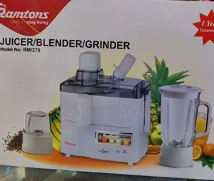 Ramtons 3 in 1 Juicer, Blender Grinder (White) *Rm/12