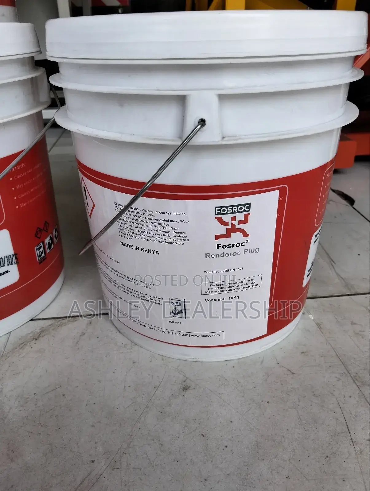 10kg Fosroc Renderoc Water Plug
