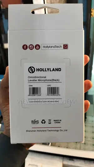 Hollyland 2 Lavalier Mic System Black Omni Mic 3.5mm Jack