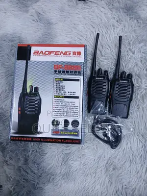 Wireless Longrange Walkie Talkies Bf-888s Security Radio