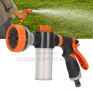 Water Gun Spray With Soap Bottle Hose Pipe Connector Nozzle