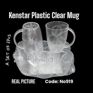 12pc Plastic Melamine Clear Mugs/ Tea Mug 500ml