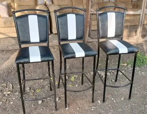 Bar Stools White and Black.