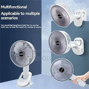 Rechargeable 3 Speed (3in1) Hang Clamp or Stand Desktop Fan