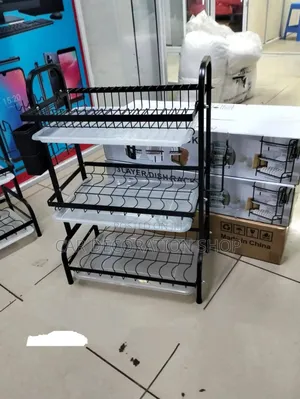 3 Shelves Multifunctional Stainless Steel Rustroof Dish Rack