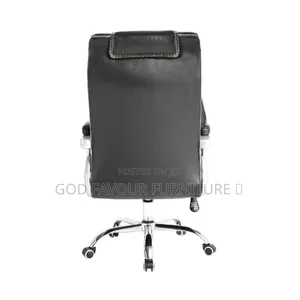 Elegant Executive Swivel Leather Office Chair Black Jc3s