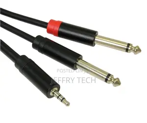 3.5mm TRS Stereo Male to 2 1/4inchinch Ts Stereo Breakout C