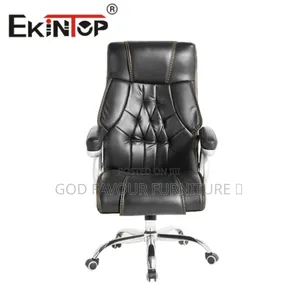 Generic Leather Black Executive High Back Office Chair Gp9f