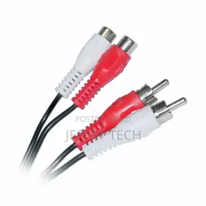 2 Rca Male to 2 Rca Female Stereo Audio Extension Cable (Red