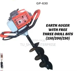 Earth Auger!! With Free 3 Drill Bits