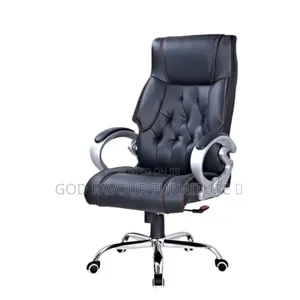 Black Swivel Pu Leather Executive Office Chair Gh6s