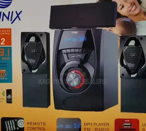 Nunix 3.1ch Multimedia Speaker System N-A22* (Black Body)