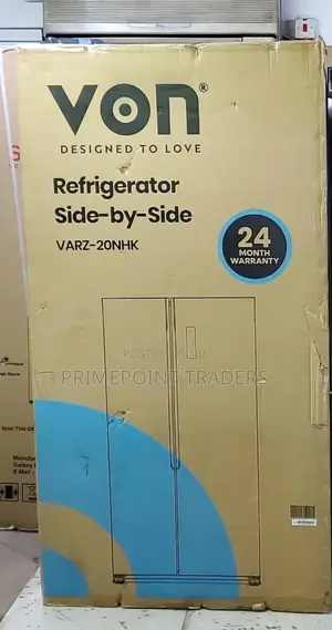 Von 429 Litres Side by Side Refrigerator^ 