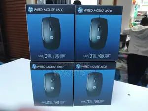 Hp X500 Usb 3 Button Optical Wired Mouse - Black
