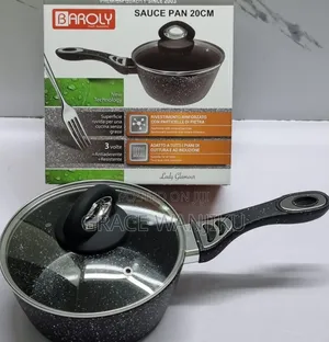 *Baroly German Brand Heavy Granite Sauce Pans + Lid