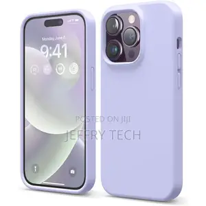 Poer iPhone 14 Pro Silicone Microfiber Lining Cover