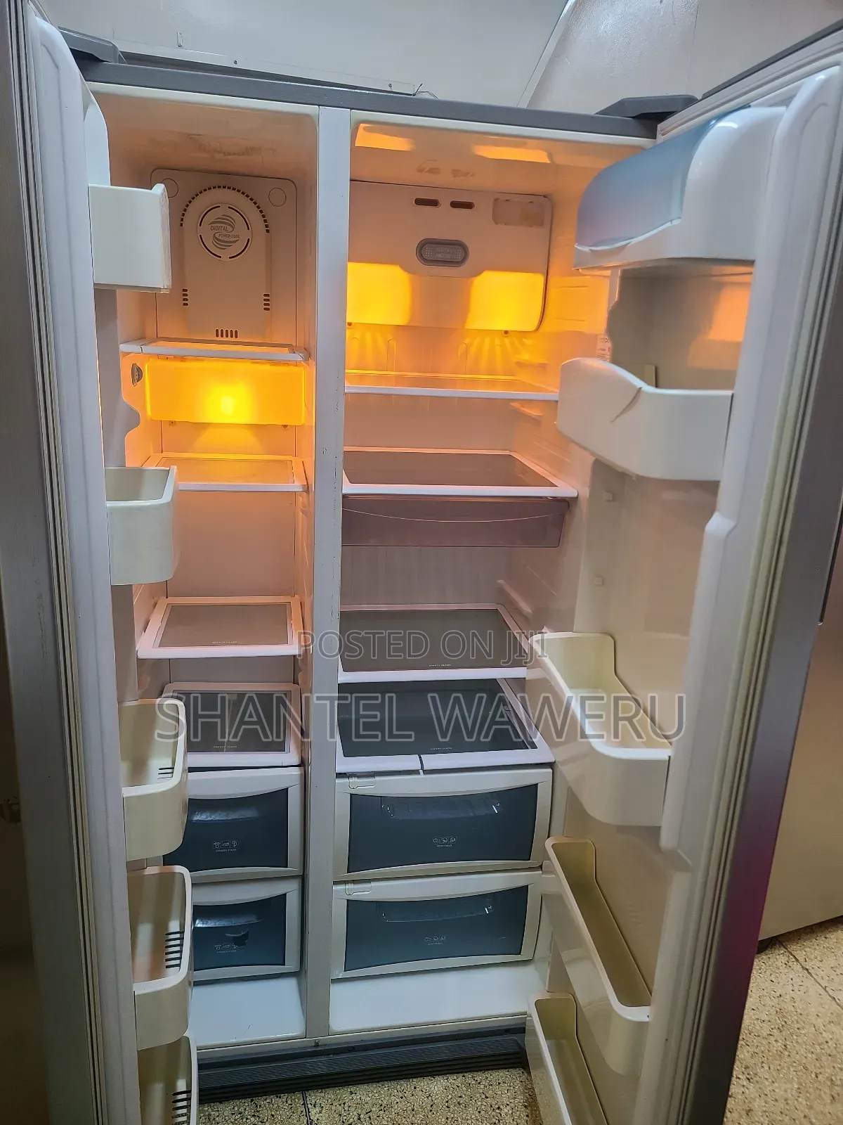 Capacity 650litres Twin Door Fridge
