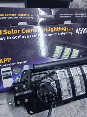 450w V380 Pro CCTV Solar Street Light Camera Waterproof PTZ