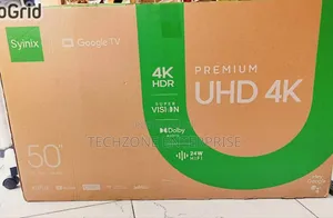 Syinix 50" Inch Google Tv
Premium Uhd4k (Hdr)
 