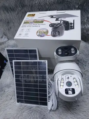 Pan Tilt Zoom Outdoor 4g 6mpubox Dual Lens Dual Screen Solar