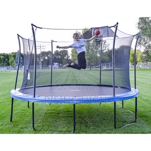 Kids 10ft Trampoline With Enclosure – Heavy Duty Frame