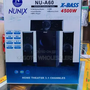 Nunix 3.1 Multimedia Speaker System A60* /12v-Dc Black