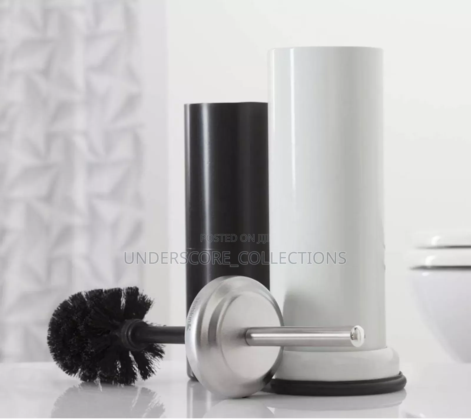 Toilet Brush Cleaner Metallic Storage Rack