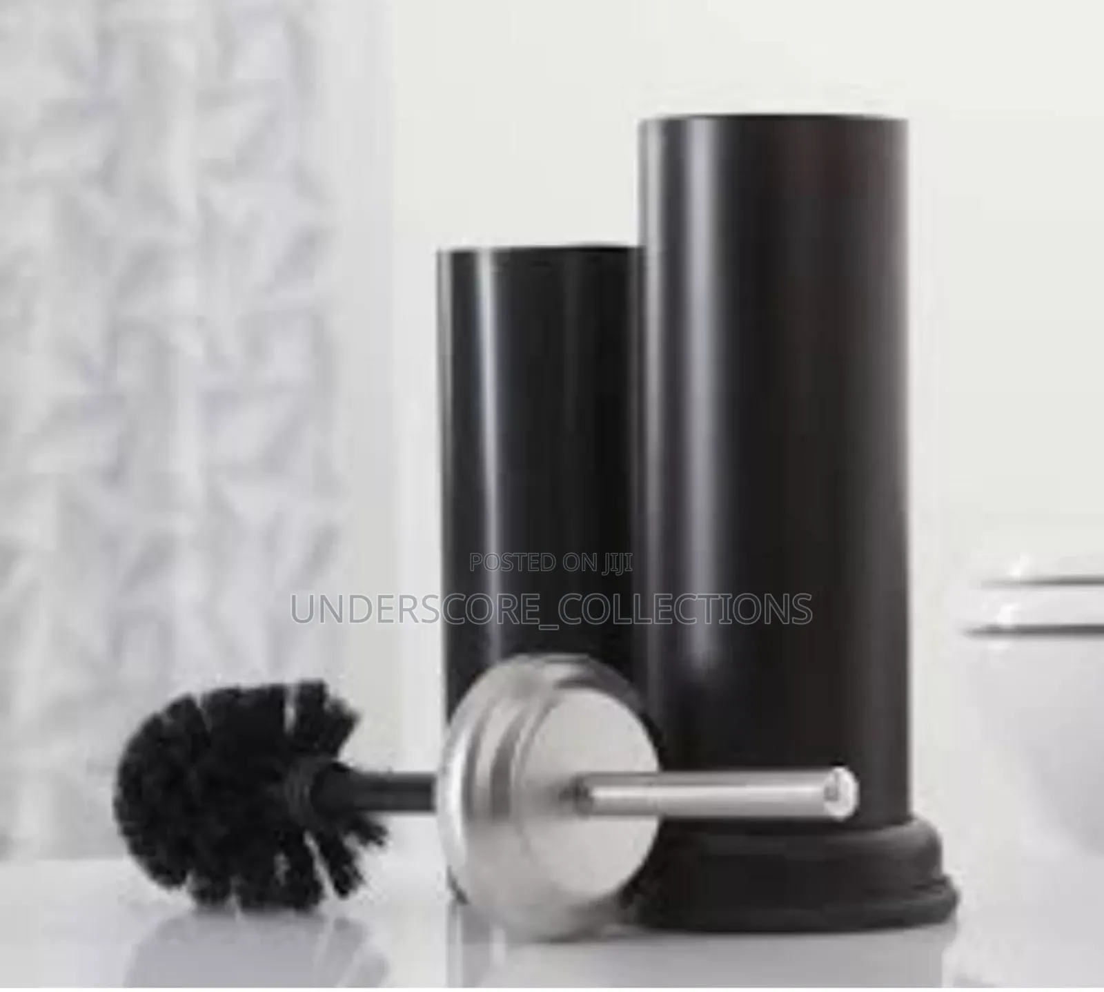 Toilet Brush Cleaner Metallic Storage Rack