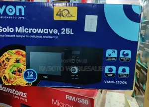 25litres Von Microwave Digital (Black Body) *Vam/25gb