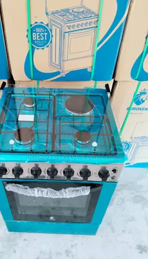 60*65 Euroken 3+1 Standing Cooker, Oven+Timer 3gas+1