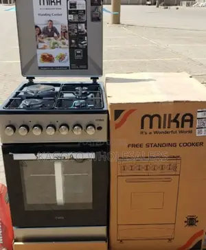 Mika Standing Cooker* 50*60 3+1 Silver Body* Mst50u31