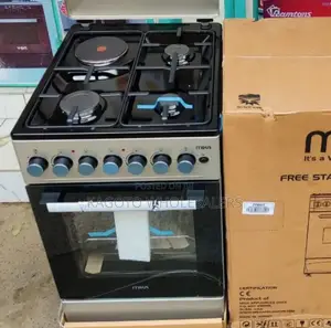 Mika Standing Cooker 50cm X 60cm, 3+1 *Black Hob* Mst51esl