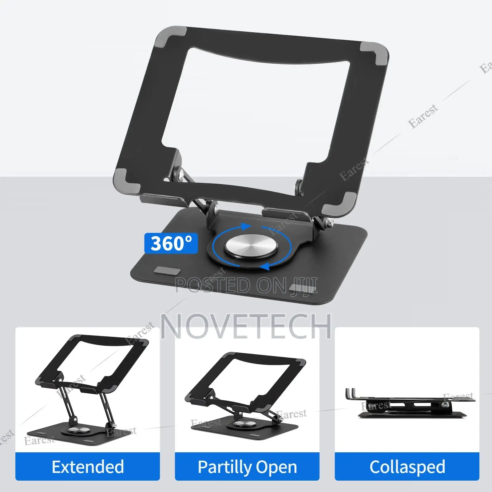 360° Adjustable Laptop Stand Desk Holder Computer Riser