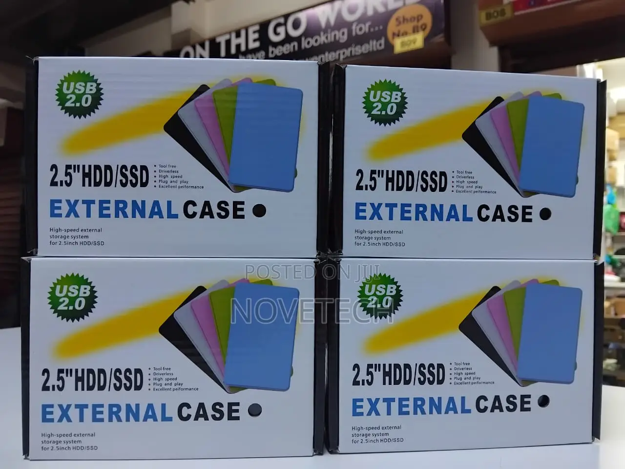 2.0 SSD/HDD Enclosure Hard Drive Case
