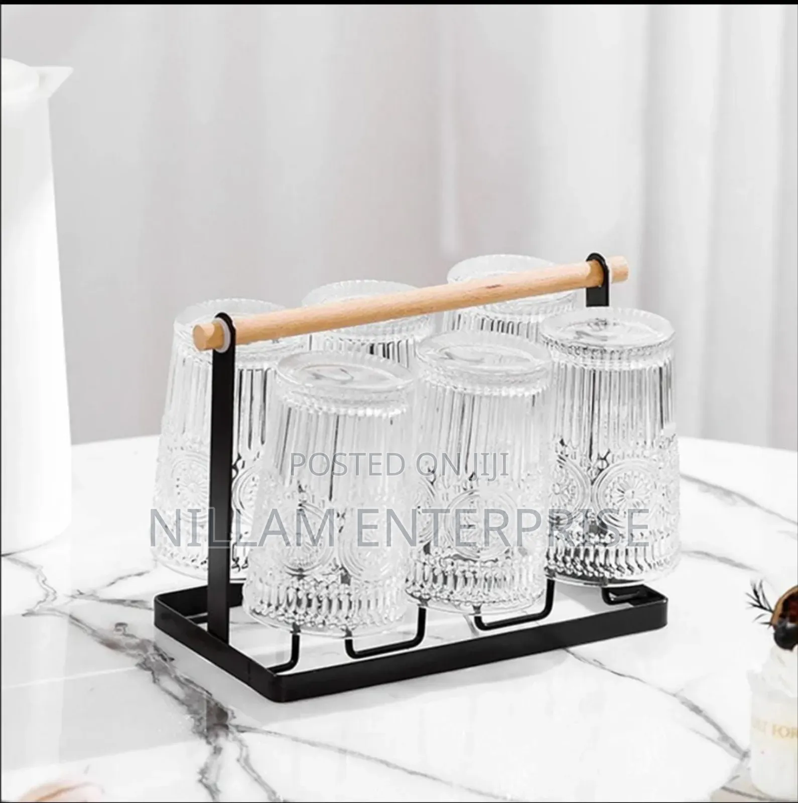 Luxury Iron Cup/Glass Holder Rack