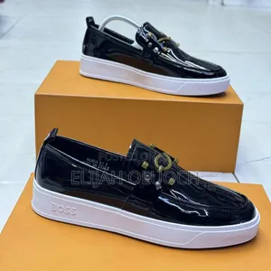 Premium Leather Wet Look Boss Casual Shoes