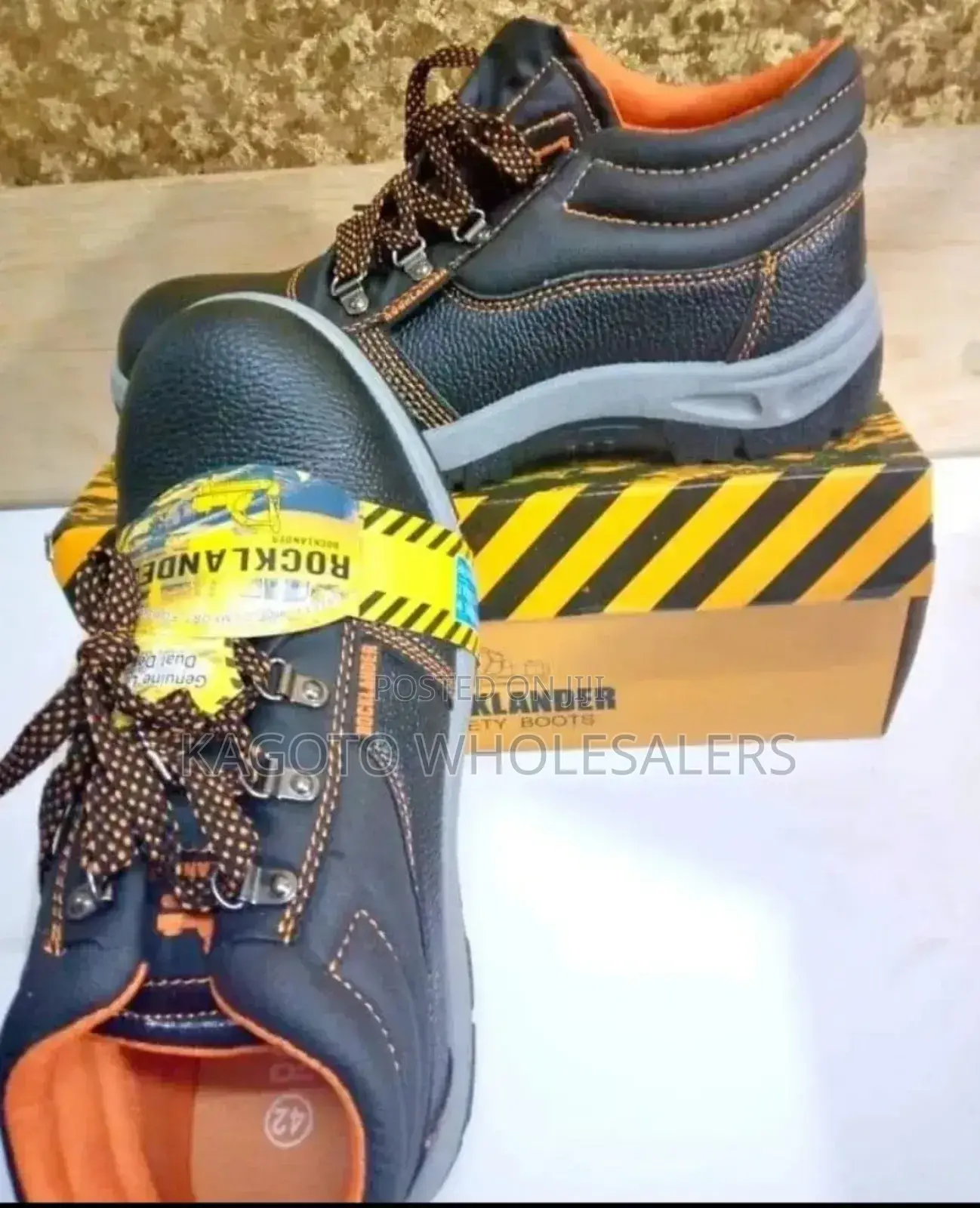 A Pair Of Safety Boots