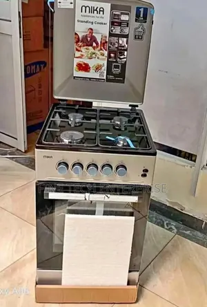 Mika Standing Cooker, 50cm X 60 Cm, All Gas Burner Silver