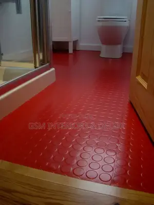 Waterproof Bathroom Mats in Red Color