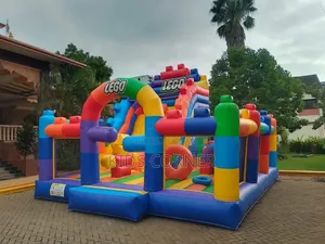 Lego-Themed Bouncing Castle for Hire