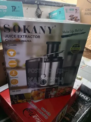 Sokany Sk-4000 800w Stainless Steel Juice Extractor.