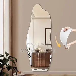 Peel and Stick Wall Mirror  (120 *40 Cm )