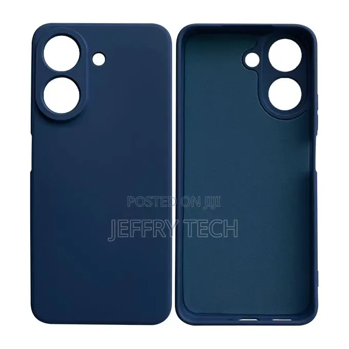 Proof Rubberized Back Case Cover for Xiaomi Redmi 13c (Blue)